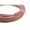 KONMAY - Cordón de piel trenzado natural clásico de 5