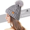 REDESS Women Winter Pompom Beanie Hat with Warm Fleece Lined,