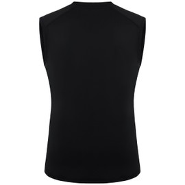 Roadbox Boys Youth Sleeveless Compression Shirt, Quick Dry Kids Football Undershirt, Athletic Soft Tank Tops Sport Basketball Black