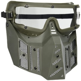 Sansei SWG-6-N Fighting Wide Protector, Anti-Fog Treatment, Green