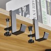 Desk Mount Bag Holder Hook Clamp, 2Pcs Clamp-On Under Desk