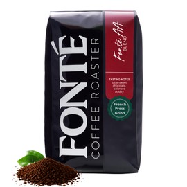 Fonte Coffee Roaster - French Press Coffee - Medium-Dark Fresh Roast - Roasted in Seattle - Single Origin - Bright, Chocolately, Balanced - 12 oz - Fonte AA