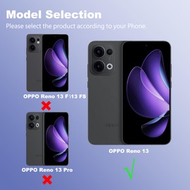 CAUHENYEE Schutzfolie für OPPO Reno 13 5G Panzerglas, [2+2] 2 Stück Schutzfolie + 2 Stück Kameraschutz, HD 9H Härte Glas-Displayschutzfolie