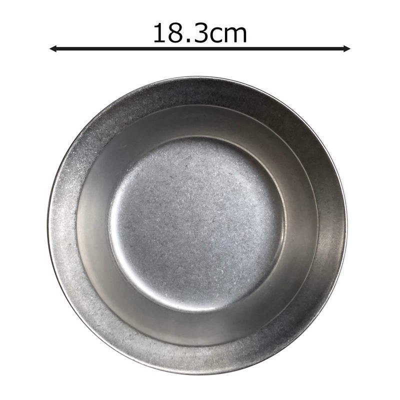 Seekdem SD-ODP18-2P Stainless Steel Retro Old Plate Outdoor Camping Dinner