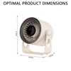SAYTAY Desk Fan, 100 Speeds Strong Wind Personal Fan Portable