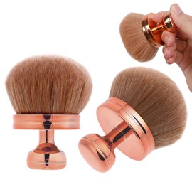 2 Pack Body Brush for Tan, Large Tanning Brush for Body and Face, Soft Synthetic Bristles, Streak-Free, Reusable Body Makeup Brush for Self Tan, Bronzer, Foundation & Glow