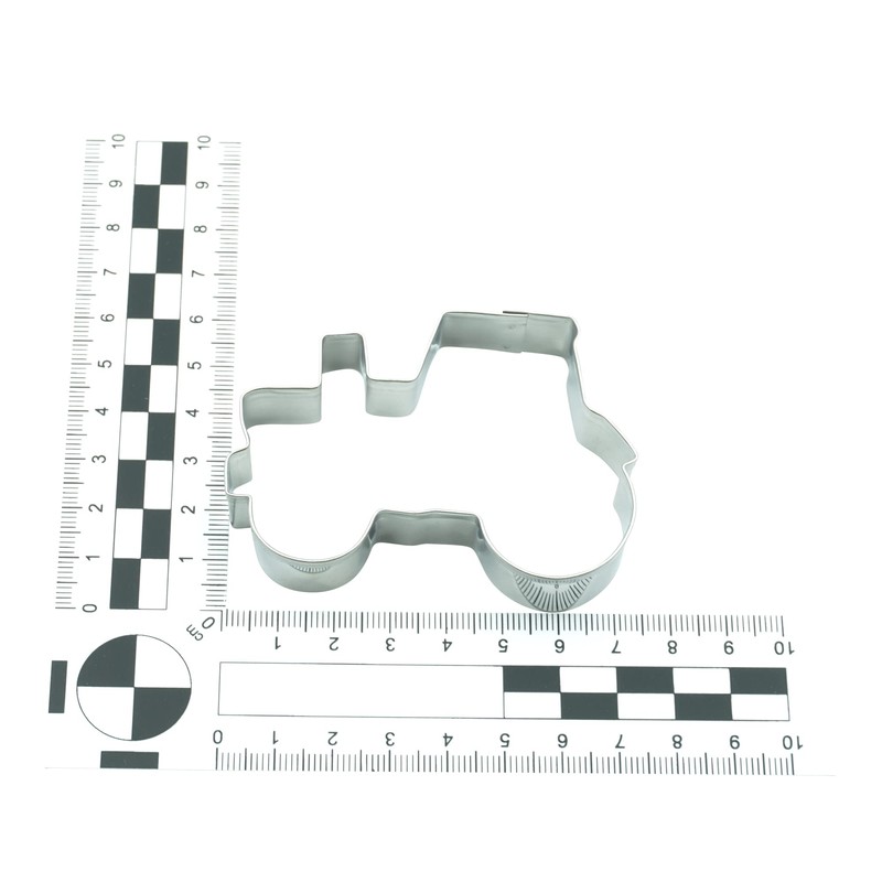 BekkiB - Cookie Cutter "Tractor" - Approx. 7.5 cm, Stainless