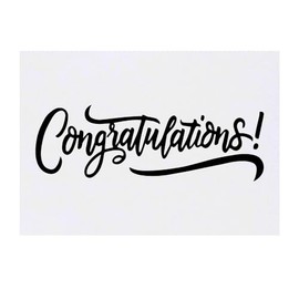 Azeeda 'Glückwunsch!' Temporäres Tattoo - Hautfreundlicher & Ungiftiger Abziehbild · Wasserfest (TO00072905)