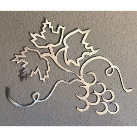 Skilwerx Grapes Metal Art Skilwerx 12 x 9 Wine 14