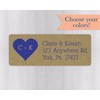 60ct - Kraft Invite Return Address Labels (#345-KR)