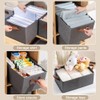 Ruucy 3 Pack Foldable Storage Box, Fabric Boxes with Handles,