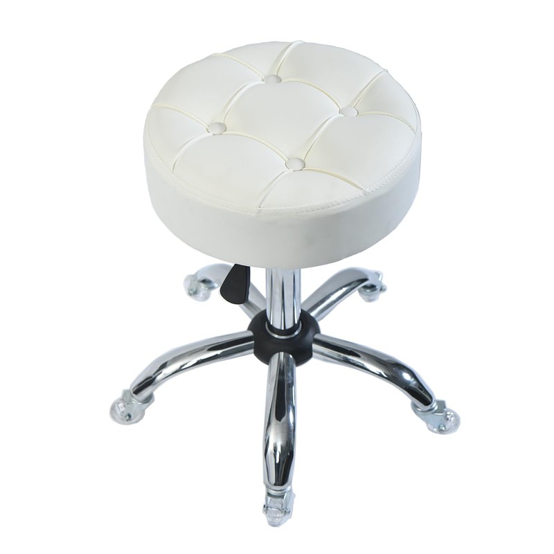 ACEQLYT® Round Rolling Stool with Wheels, Heavy Duty 400lb, Height
