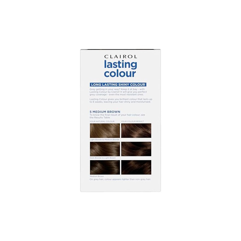 Clairol Lasting Colour Permanent Hair Dye | Ideal Grey Coverage