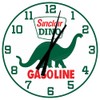 Decorative Concepts Sinclair Gasoline Dino Aluminum Metal Round Wall Clock
