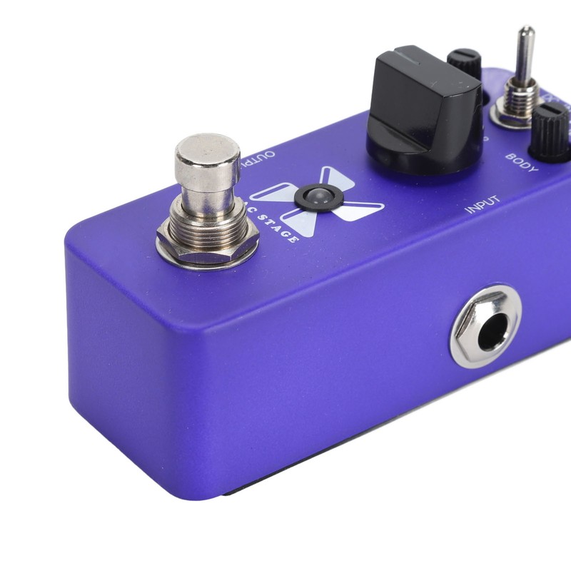 Electric Effects Pedal Aluminium Alloy Blue Color Piezo Standard Jumbo
