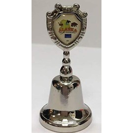 Alaska State Collectible Souvenir Bell 2.25" x 1.1"