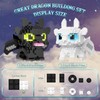 IBLOTIME Micro Dragon Building Set, Black & White Dragons, 1158