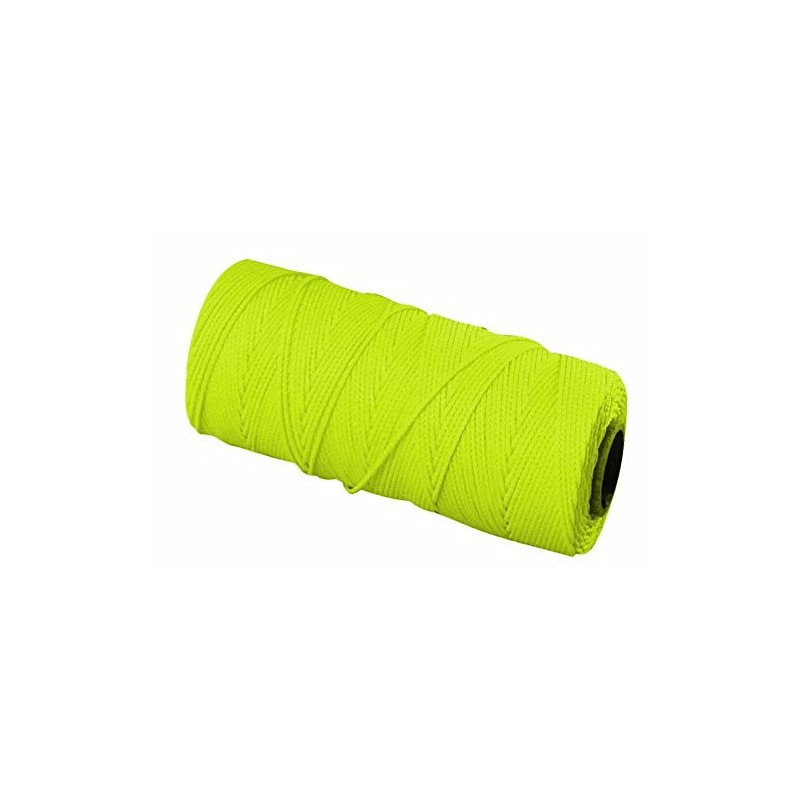 Bon 11-878 18 No.1000-Feet EZC Bricklayers Braided Nylon Line, Neon