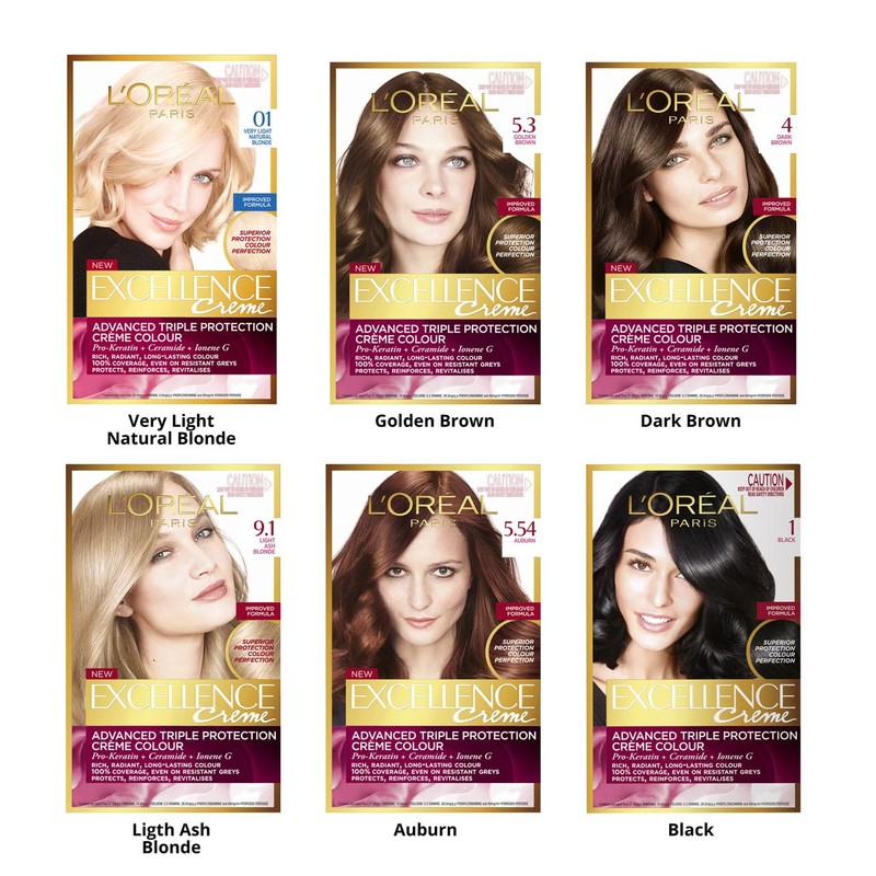 L'Oréal Paris Excellence Age Perfect Permanent Hair Colour - 7.32