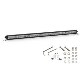BLUEMOTOR Super Slim LED Light Bar,Single Row LED Work Driving Lights bar Reflector Spot Flood Combo Off Road Light (20 inches)