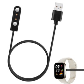 1PCS Smart Watch Charger 2 Pin Magnetic Black Charger for Smart Watch Pvc Plastic Reflex Active Smart Watch Charger Smart Watch Magnet Charging Usb Cables Compatible with Multiple Models