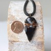 Designs by Nature Gems Raw Black Obsidian Arrowhead Necklace in