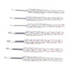 8pcs Crochet Hooks Ergonomic Design Comfortable Handle Easy Identification Compact