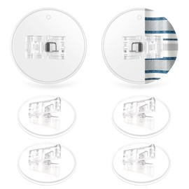 Kitosun Adhesive Shower Curtain Clips - Bath Shower Water Splash Guards Hold The Shower Liner to Keep Water in Shower | Stop Wind | Protect Privacy | (6PCS, White)