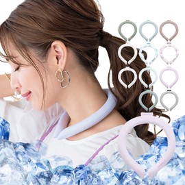 CICIBELLA Cool Ring, Neck Cooler, Ice Cool, Cooling Goods, For Kids, Heat Prevention, Ice Neck, Neck Ring, Can Be Used Repeatedly, Cooling Sensation, Sustained Temperature Control, Solid Pale Lavender