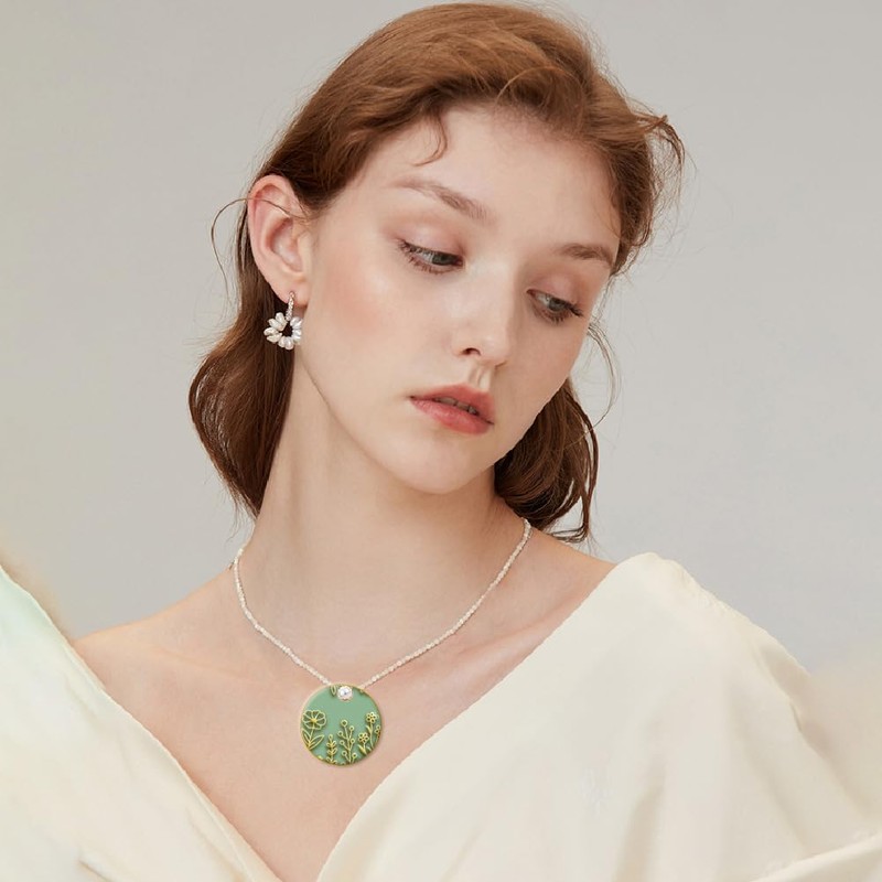 CHGCRAFT Flower Clay Texture Mat Clay Plant Modeling Pattern Pad