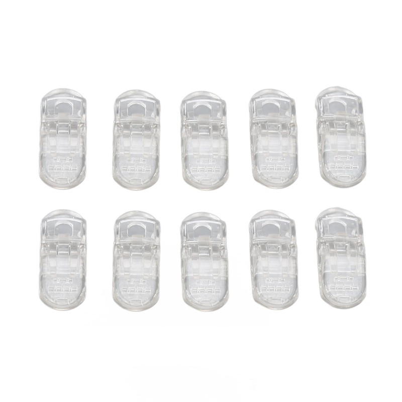 20pcs Hearing Aid Lanyard Clip ABS Portable Transparent Clip Accessory