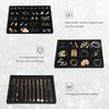 ProCase Stackable Large Jewelry Drawer Organizer, 3 Pack Velvet Jewelry