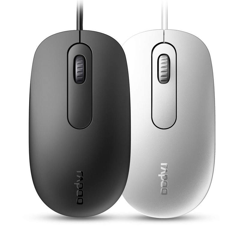 Rapoo N200 Wired Optical Silent Mouse Black