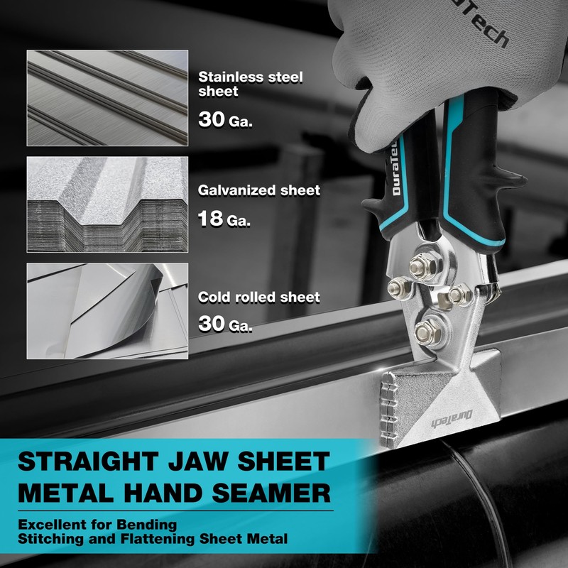 DURATECH 3 Inch Sheet Metal Bender, Hand Seamers Sheet Metal