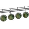 deciduous Forest Bird Deer Decorative Shower Curtain Hooks Rings Set