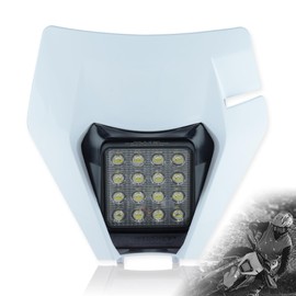 MCHMFG Dirt Bike Headlight,LED Enduro Pit Bike Light Kit Universal For Most Dirt Pit Bike Motorcycle EXC SXF White