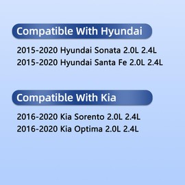 VS50892 Engine Valve Cover Gasket Set for 2015-2020 Hyundai Sonata Santa Fe,Kia Sorento Optima 2.0L 2.4L,2015 2016 2017 2018 2019 2020