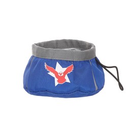 HugSmart Pet – Collapsible Dog Bowl Set | Foldable Travel Pet Feeding Bowl for Hiking|2 Pack Portable Water and Food Holders for Small, Medium and Large Dogs (Go Bowl Eagle)