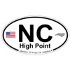 US Decal, Inc. High Point, North Carolina Oval Sticker