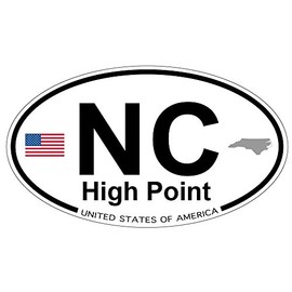 US Decal, Inc. High Point, North Carolina Oval Sticker