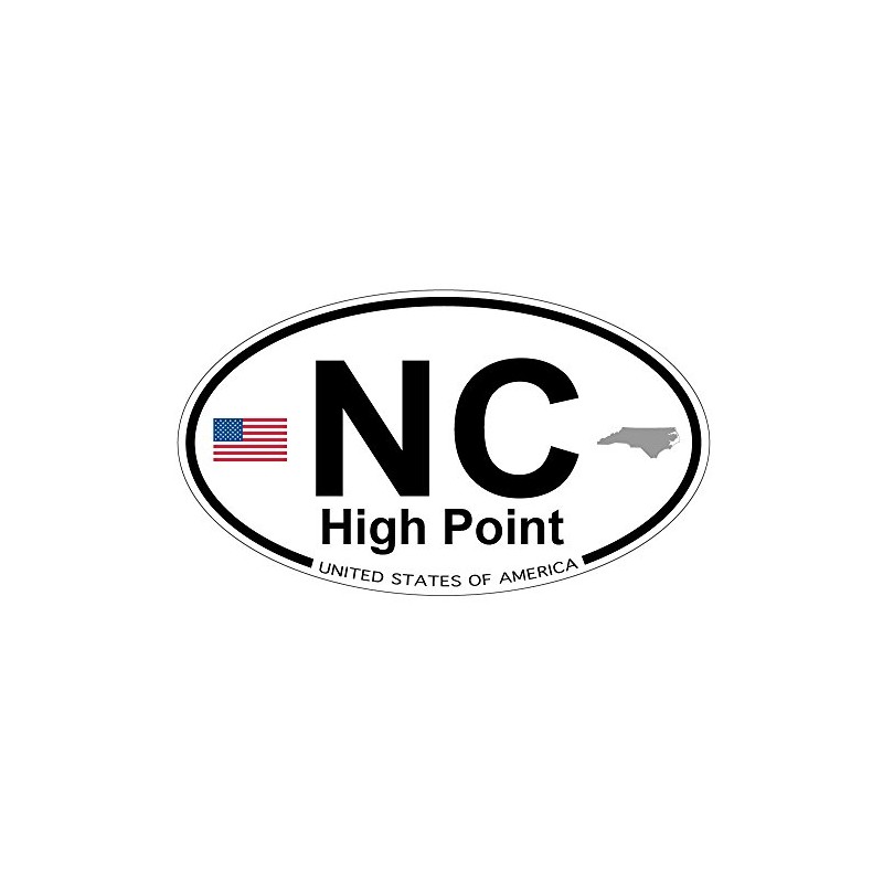 US Decal, Inc. High Point, North Carolina Oval Sticker