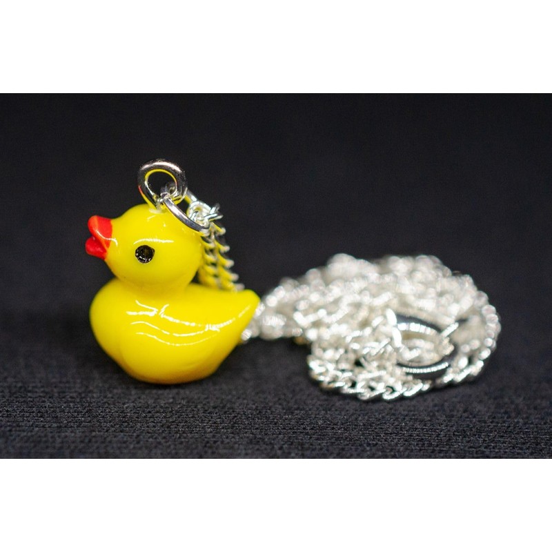 Miniblings Squeaky Duck Necklace – Handmade Fashion Jewellery I Chain