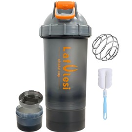 Vaso Proteina Shaker（650ml）,Protein Shaker Bottle,Vaso para Proteina con Mezclador,Botella para Proteina de Coctelera, Sin BPA y Leak Proof