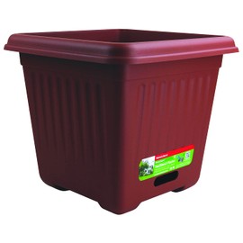 Home Leisure Rectangular Fluted Water Saver Planter, 280 mm Size, Terracotta