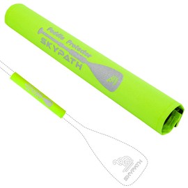 Skypath Paddle Float- Kayak Accessory for Paddle, SUP Board Accessory, High Density Foam, Adjustable EVA w/Hook & Loop Closure, Buoyancy, Kayak Flotation- Kayaks, Stand up Paddle Board (Yellow Green)