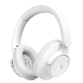 Tronsmart Sounfii Q20 Active Noise Cancelling Headphones, Wireless Over Ear Bluetooth Headphones, 60H Playtime, Rich-Detailed Sound, Customize EQ, Comfort Fit Ear Cups, for Travel, Home Office(White)