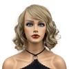 Wiginway Short Wavy Soft Heat Resistant Fiber Synthetic Wigs with