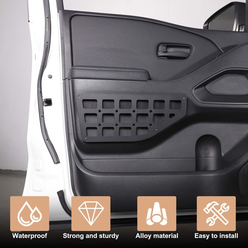 TerIourfou Front Door Pockets Molle Storage Panel Compatible with Nisan