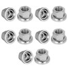 Pack of 10 Bicycle Axle Nuts, M9 Bicycle Wheel Nuts