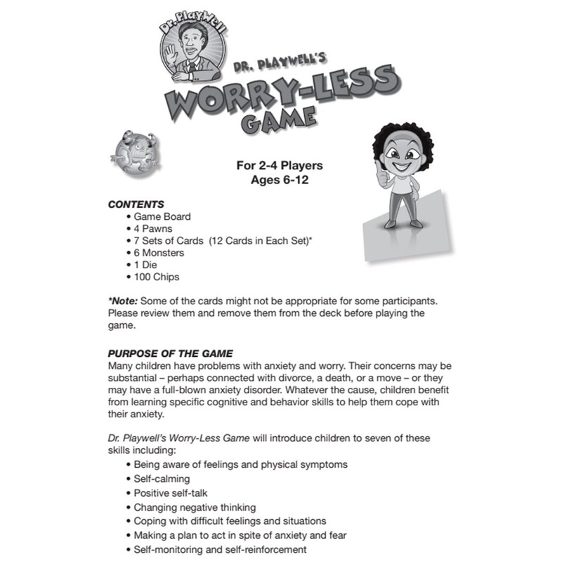 Dr. Playwell's Worry-Less Game
